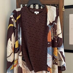 Aerie Women's Short Sleeve Brown Lace Shirt New With Tags Size L
No Itch Lace